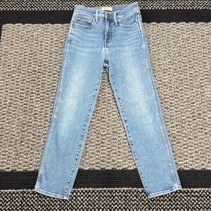 Madewell Stovepipe Jeans Women’s 26 High Rise Straight Leg Stretch Denim